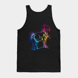 Colorful goat Tank Top